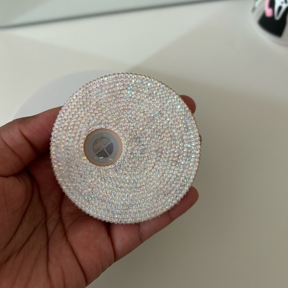 Rhinestone Lids for Glass cups handcrafted - Picture 3 of 9